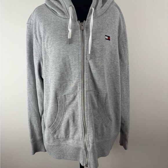 Tommy Hilfiger Jackets & Blazers - Tommy Hilfiger Light Gray Hoodie womens 1xl